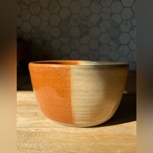 Handmade Two-Tone Ceramic Bowl